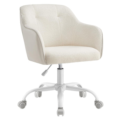 SONGMICS Homeoffice Stuhl Drehstuhl - OBG019W01 cappuccinobeige, gepolstert, für langes Arbeiten im Homeoffice.