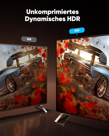 Highwings 8K HDMI 2.1 Kabel 20m Glasfaser 48Gbps 4K@120Hz