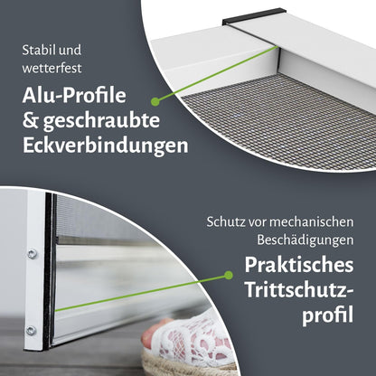 empasa Fliegengittertür MASTER SLIM PLUS Alu, weiss, 120 x 240 cm