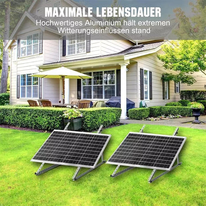 GLIESE Solarmodul Halterung Balkonkraftwerk - 118cm 2 Paare
