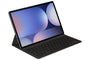 Samsung Book Cover Keyboard Slim EF-DX820 für Galaxy Tab S9+/S10+ Schwarz. Schwarze, schlanke Schutzhülle mit integrierter QWERTZ-Tastatur für Tablets.