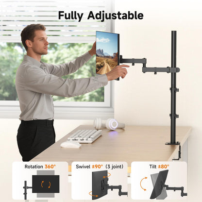 Bracwiser Monitorarm MD7821, 800 mm hoch, für 13-32 Zoll Monitore