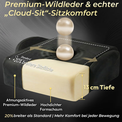 Dowinx Gaming Stuhl ergonomisch mit Fussstütze, 200 kg, schwarz