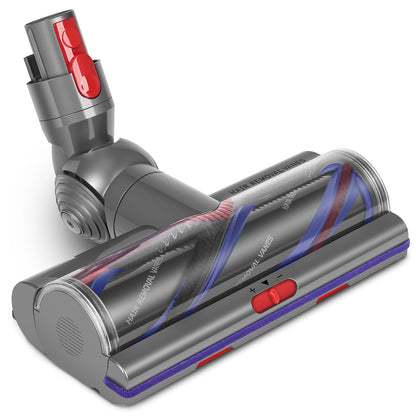 MOPEI Bodendüse Torque Drive für Dyson V7-V15 Staubsauger. Graue, breite Saugdüse mit rotierender Bürste zur Hart- & Teppichbodenreinigung.
