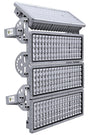POWFUL 400W LED Flutlichtstrahler – IP67 Aussen 6500K. Rechteckiger, schwarzer Strahler für Aussenbeleuchtung.