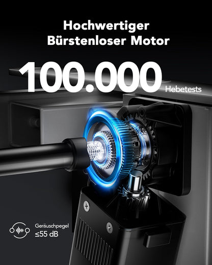 HUANUO Schreibtischgestell höhenverstellbar mit bürstenlosem Motor
