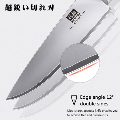 SHAN ZU OKINAWA Messerset 3-teilig - japanische Kochmesser