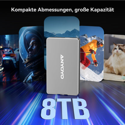 ANYOYO M.2 NVMe SSD Gehäuse 40Gbps – USB 4/Thunderbolt