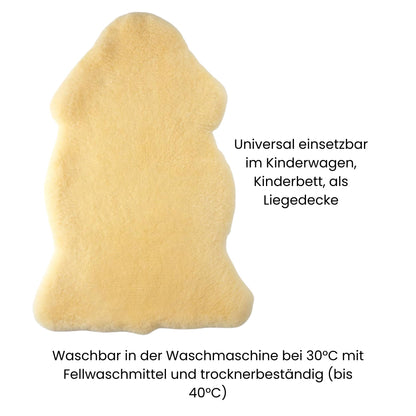 Hofbrucker Baby-Lammfell Naturform Premium – Medizinisch Waschbar