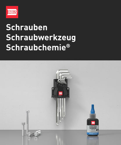 INBUS 74124 TORX T-Griff Schraubendreher Set 8-teilig TX9–TX40