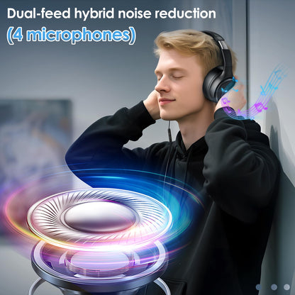 INFURTURE BH131AB Kopfhörer Over-Ear mit USB-C und Noise Cancelling