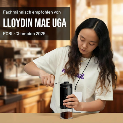 CEVING Hand-Kaffeemühle MCG-02 mit Edelstahl-Mahlwerk, 60 g