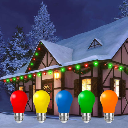 Belaufe E27 LED Glühbirnen bunt, 3W, 40 Stück in 5 Farben