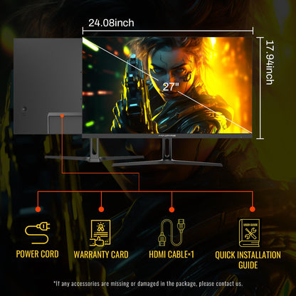 Minifire MFG27F2 Gaming Monitor - 27 Zoll FHD 180Hz 1ms IPS