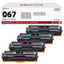 SODFACE 067 067H Toner Set kompatibel für Canon – 4er-Pack: CMYK-Tonerkartuschen für Farbdruck.