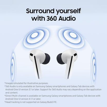 Samsung Galaxy Buds3 FE Bluetooth-Kopfhörer mit ANC, Grau