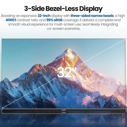 Gawfolk 32 Zoll 4K UHD PC Gaming Monitor – Schwarz