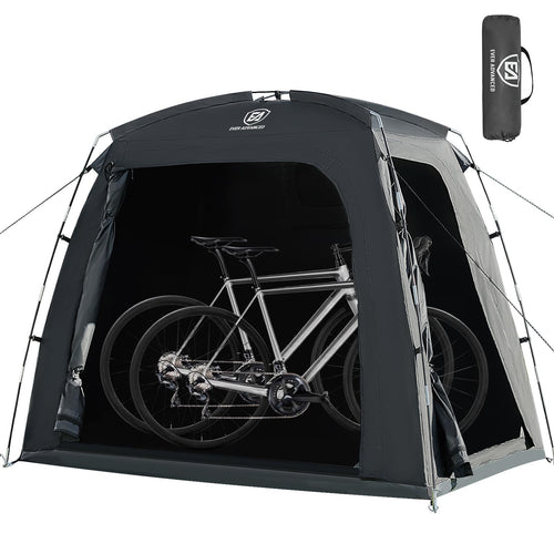EVER ADVANCED Fahrradzelt für 2-3 Fahrräder wasserdicht 200x120x165cm aus Polyestergewebe