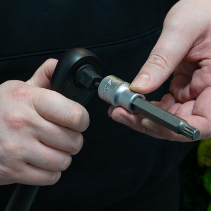 HASKYY XZN Steckschlüsselsatz 26-teilig, Innenvielzahn 1/2" M5-M18