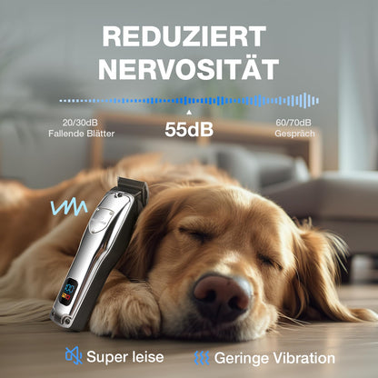 FuzzyFix Profi-Hundeschermaschine, kabellos, für dichtes Fell