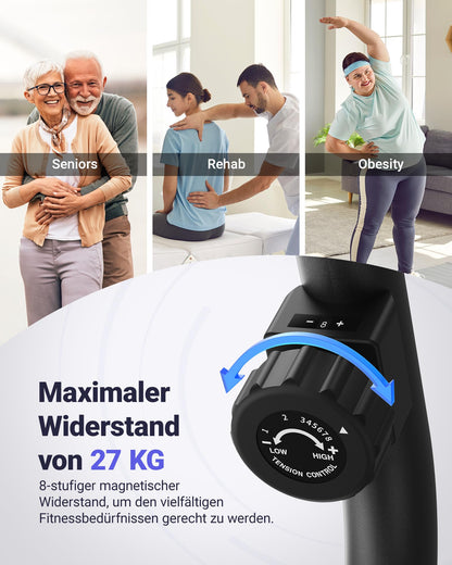MERACH S08B1 Liegeergometer mit Bluetooth und 8 Widerstandsstufen