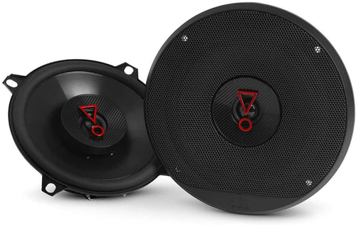 JBL Stage3 527 2-Wege Auto Lautsprecher Set - 13 cm. Dunkle, runde Koaxial-Lautsprecher für hochwertige Schallwiedergabe im Fahrzeug.