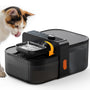 FEELNEEDY Katzenbrunnen kabellos, 3.5 L Trinkbrunnen ohne Filter, mit LED-Display und Drehknopf