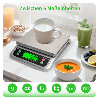 LICHUXIN Küchenwaage Digital 40 kg mit Tara- und Zählfunktion
