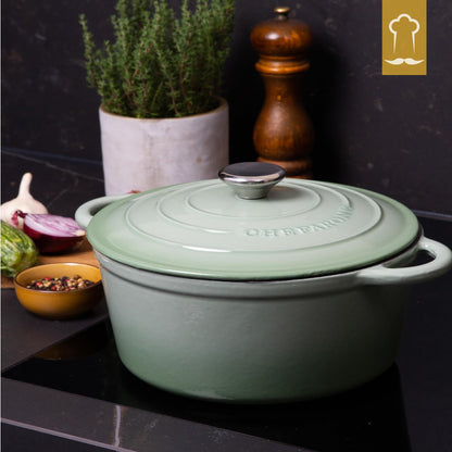 Chefarone Gusseisen Schmortopf emailliert 26 cm - Induktion