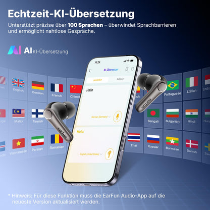 EarFun Air Pro 4+ Kopfhörer mit ANC, Hi-Res Audio, Bluetooth 6.0