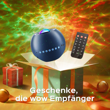 One Fire Sternenhimmel Projektor Nachtlicht mit Bluetooth, Blau