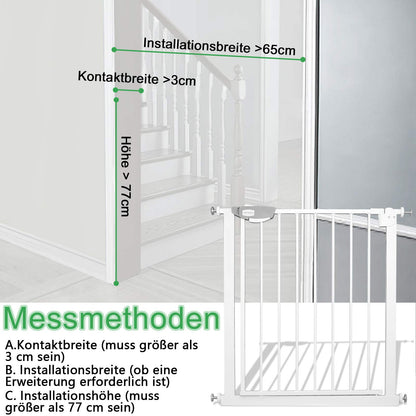 UISEBRT Treppenschutzgitter Türschutzgitter ohne Bohren, 105-115 cm