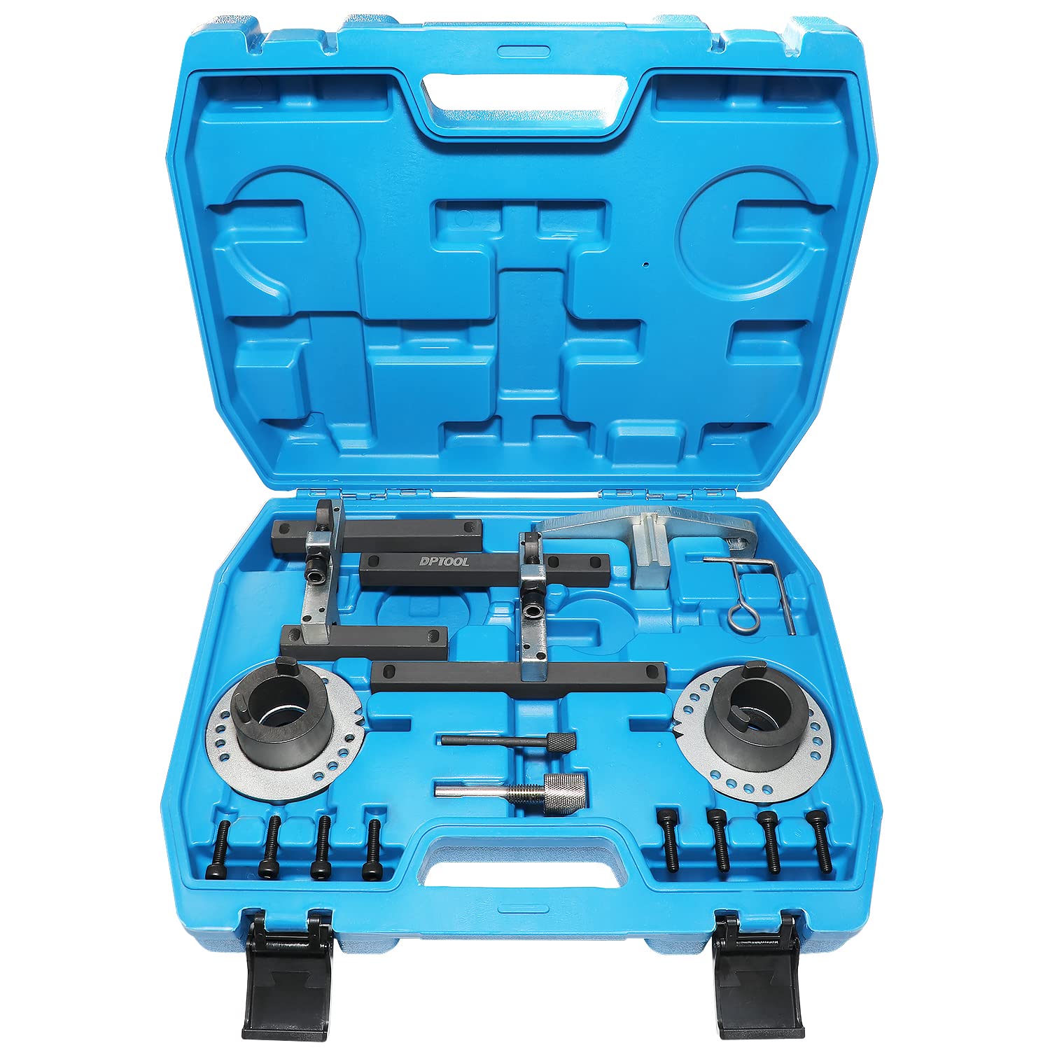 DPTOOL Motor Einstellwerkzeug Satz Zahnriemen - Ford 1.0 ECOBOOST. Grauer Metall-Werkzeugsatz. Zum präzisen Einstellen des Motors für Zahnriemenwechsel.