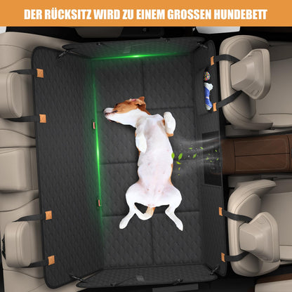 BMaoBBo Hundedecke Auto Rückbank 127x62 cm, wasserdicht, schwarz