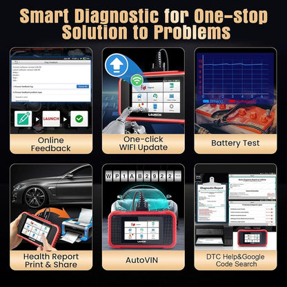 LAUNCH CRP123E V3.0 OBD2 Diagnosegerät für Motor, ABS, SRS, Getriebe