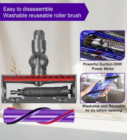 HONNAMY Ersatz-Bodendüse für Dyson V7 V8 V10 V11 V15, Bürstenkopf