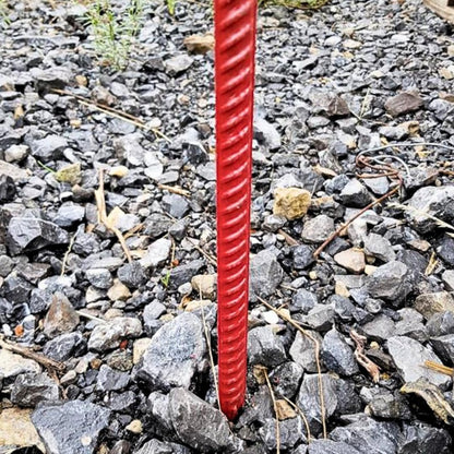 KRUSE Laterneneisen mit UVV-Bügel, Absperrhalter, 125 cm, 10 Stück