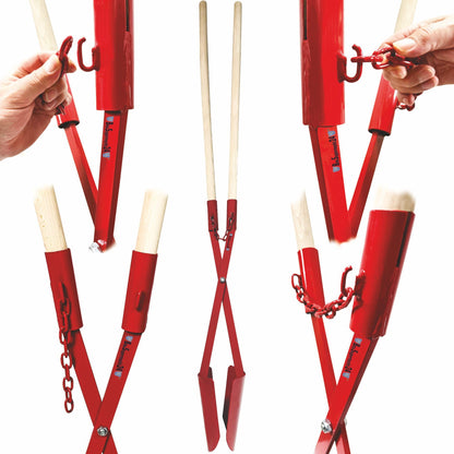 BauSupermarkt24 Erdlochschaufel Gr. 2 Lochspaten 15-32 cm Stahl