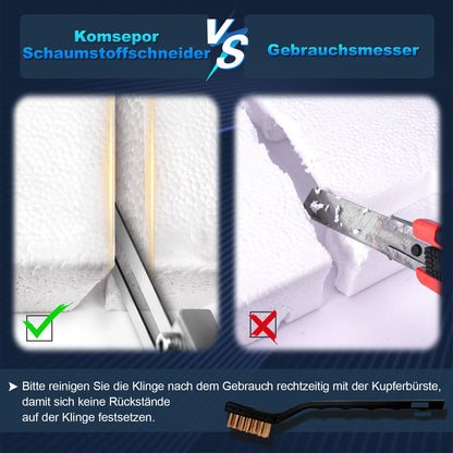 Komsepor Styroporschneider 200W Heissmesser – Blau Luftkühlung