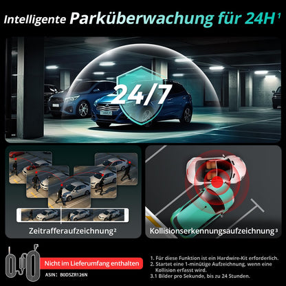 BOTSLAB G300H Plus 4K Dashcam vorne und hinten mit STARVIS 2 Sensor