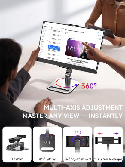 UPERFECT Tragbarer Monitor 15,6 Zoll FHD IPS mit klappbarem Ständer