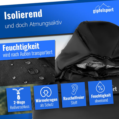 Gipfelsport Ultraleicht Mumienschlafsack - 3 Jahreszeiten -10°C