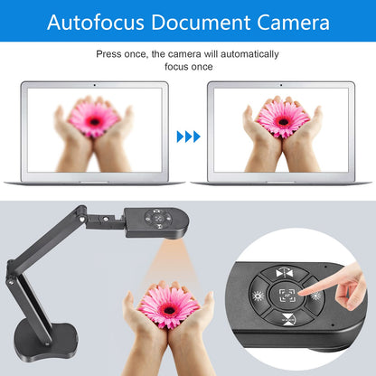 Kitchbai 4K 8MP USB Dokumentenkamera – Ultra HD Qualität