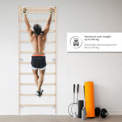 Holz-Sprossenwand Klimmzugstange Erwachsene – 230 cm
