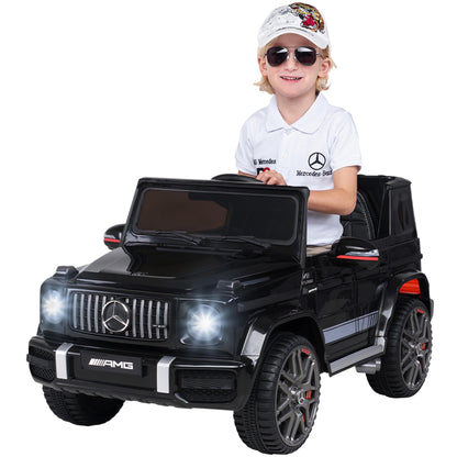 Actionbikes Motors Mercedes AMG G63 Kinder Elektroauto - Schwarz. Schwarzes Mini-SUV für Kinder zum Fahren.