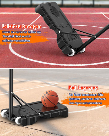 Basketballständer Kinder Outdoor 150-210cm - Höhenverstellbar