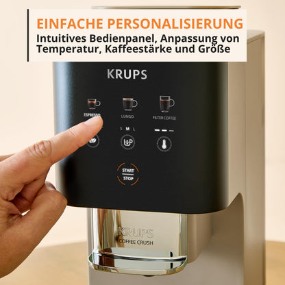 Krups Coffee Crush Extra Kaffeevollautomat SA402AE0 Beige