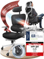 CLOUVOU ProSeat Ergonomischer Bürostuhl Schreibtischstuhl. Ergonomische Form für gesunde Sitzhaltung. Ideal für lange Schreibtischarbeit.