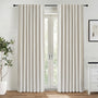 INOVADAY Verdunklungsvorhang Thermo 2er-Set Hellbeige 245 x 140 cm, Polyester in Leinenoptik