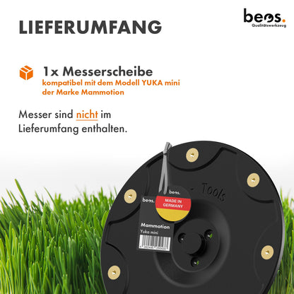 BEOS Mähroboter-Messerscheibe für Mammotion YUKA mini, 7 Klingen